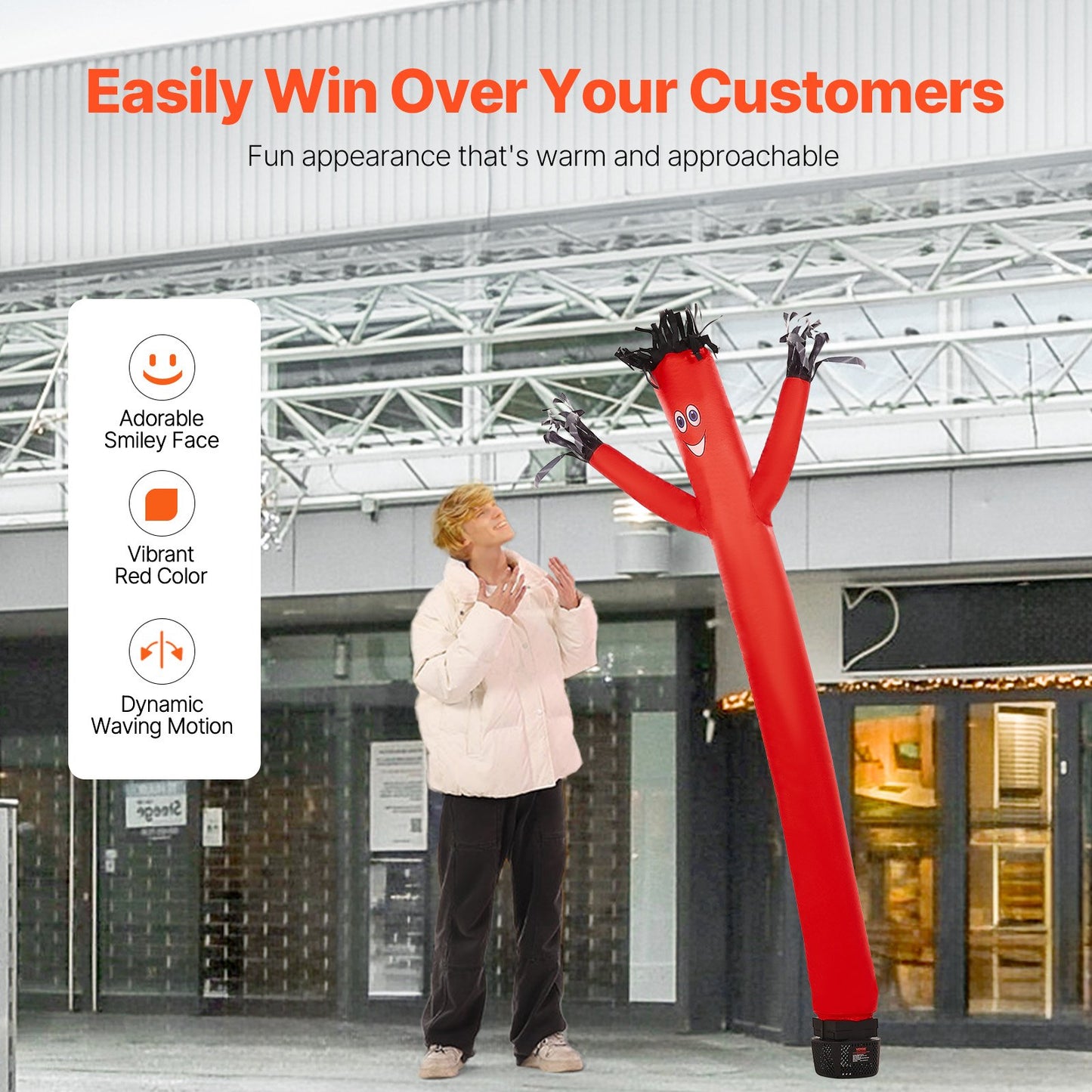 VEVOR Inflatable Tube Man Set, 6 ft Tall, Wacky Waving Inflatable Dancing Tube Guy,-$45