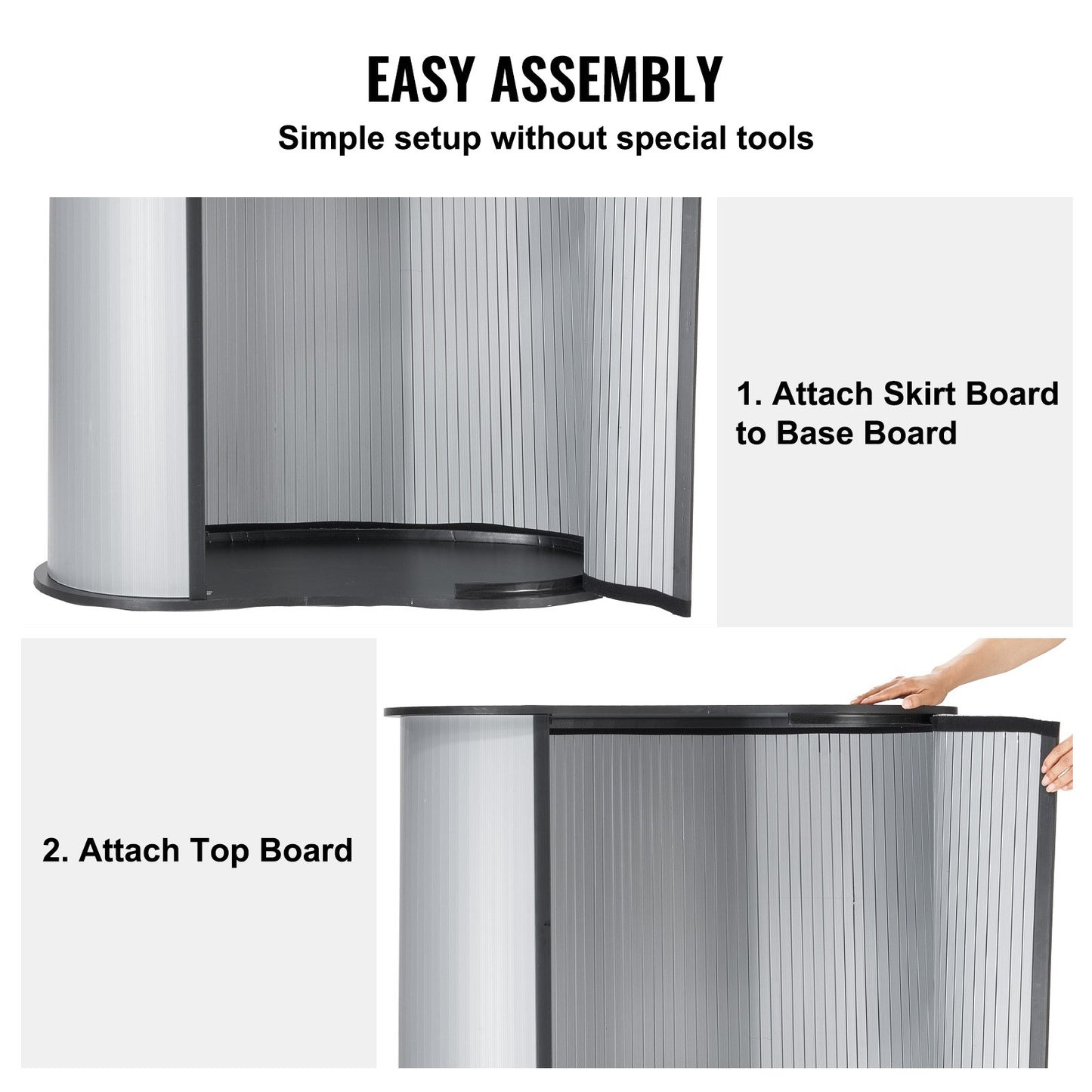 VEVOR Portable Tradeshow Podium Table, 35.43" x 19.29" x 37.01", Display Exhibition Counter Stand,-$80