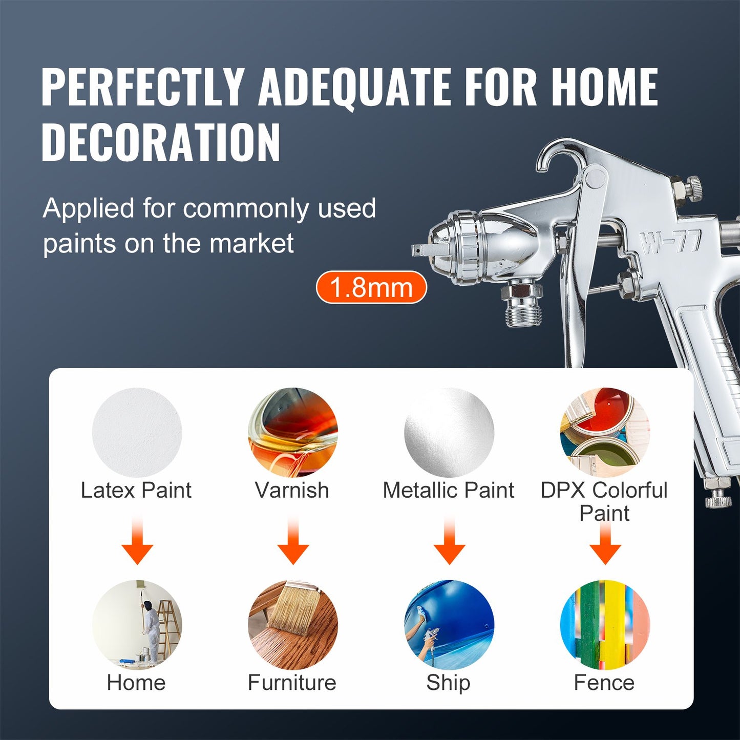 VEVOR 2L/0.5gal Spray Paint Pressure Pot Tank, Lightweight Air Paint Pressure Pot, 1.8mm Nozzle,-$40