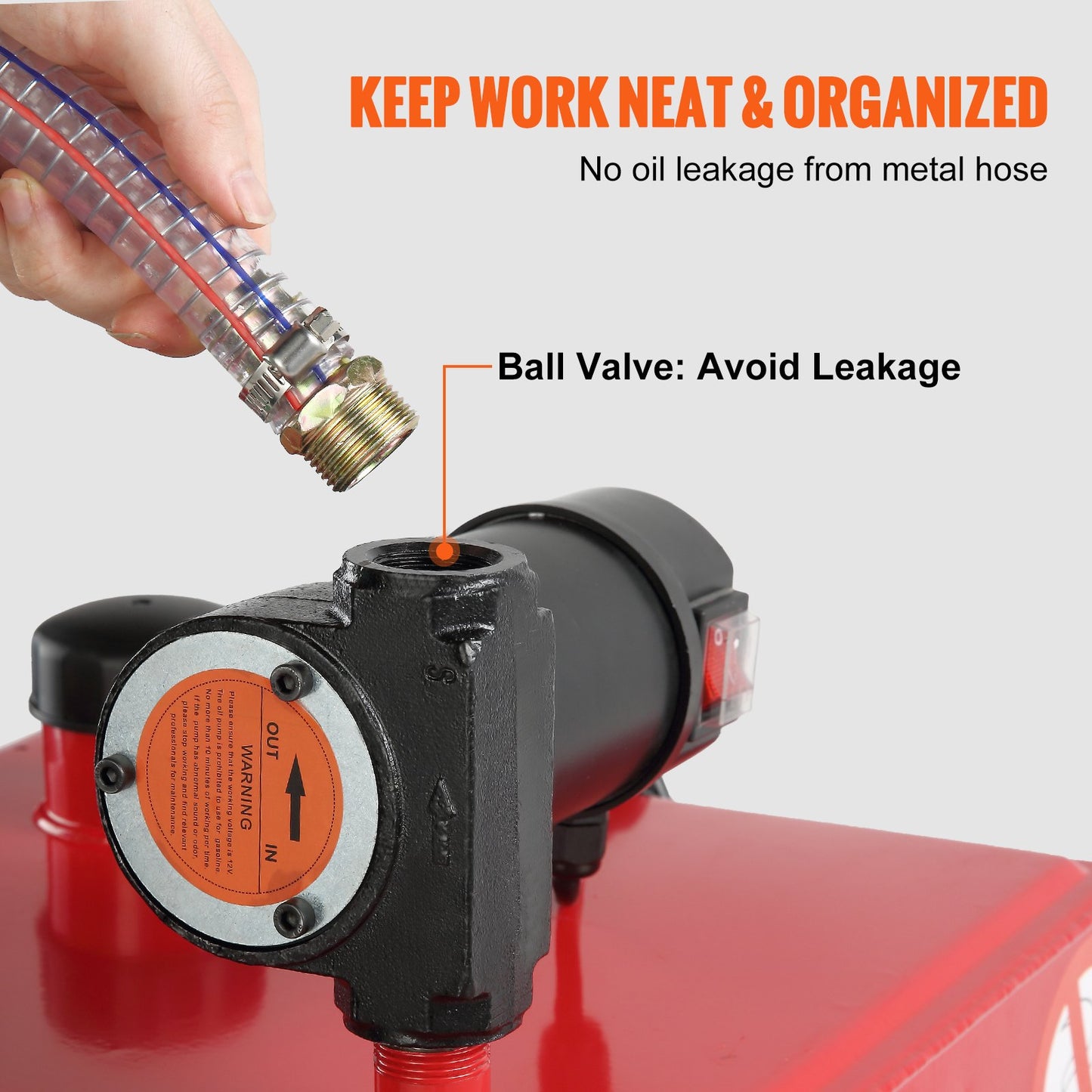 VEVOR 30 Gallon Diesel Caddy, 23.5 L/min, 180W Portable Storage Tank Container with E-Pump,-$200