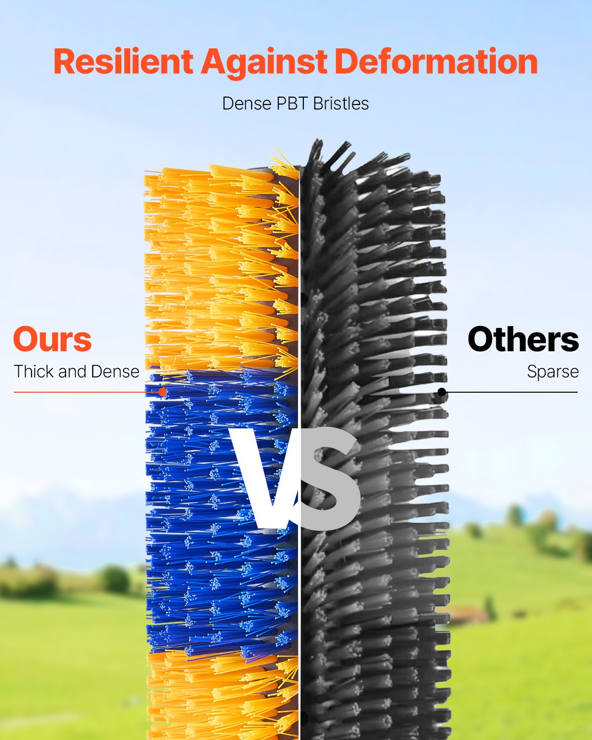 VEVOR Livestock Scratching Brush, Horse Brush with 2 Screws, 20 x 7.5 in Cow Scratcher, for Back Itch Relief,-$20
