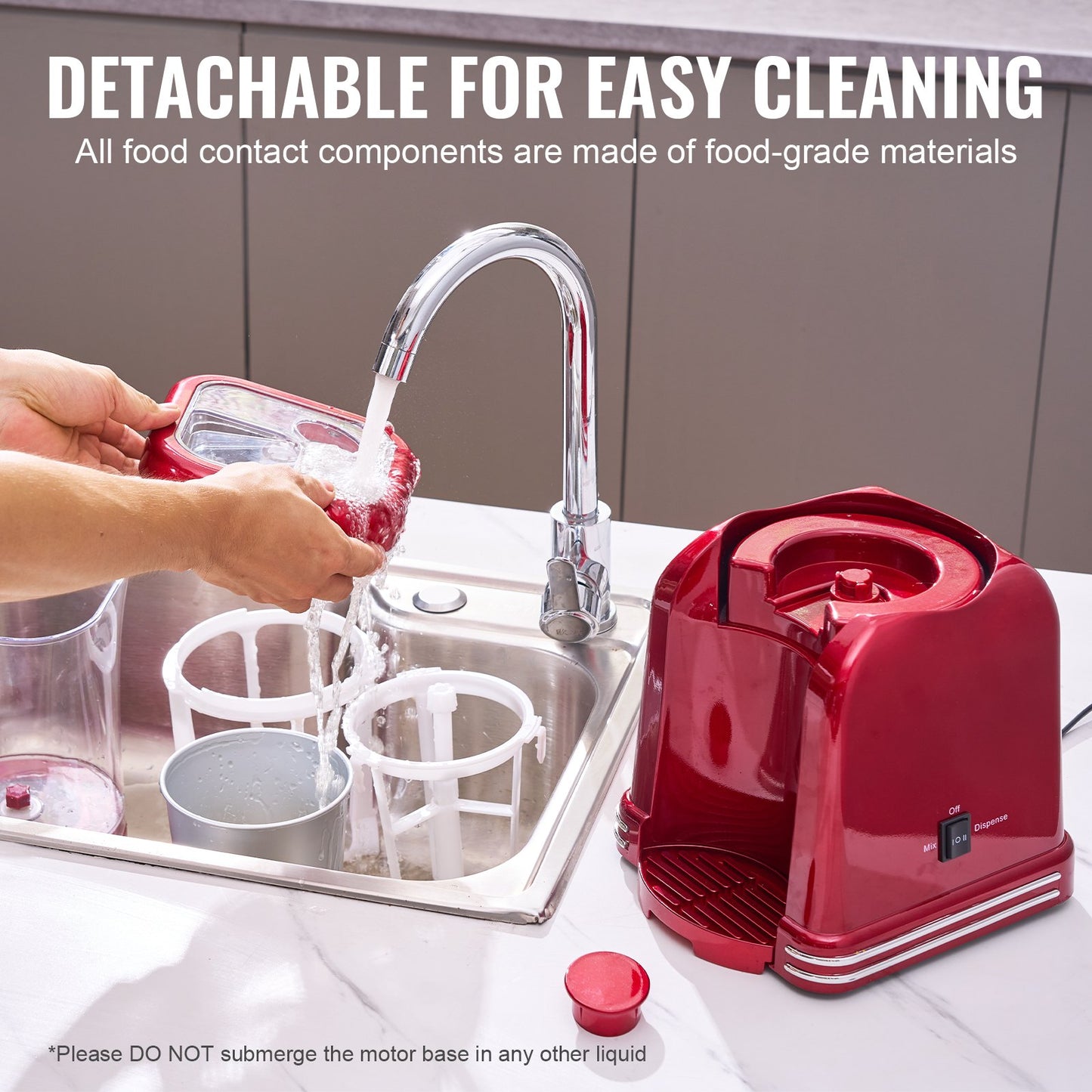 VEVOR Slushy Machine for Home, 32oz Tank Home-use Margarita Machine, Smoothie Frozen Drink Maker,-$55