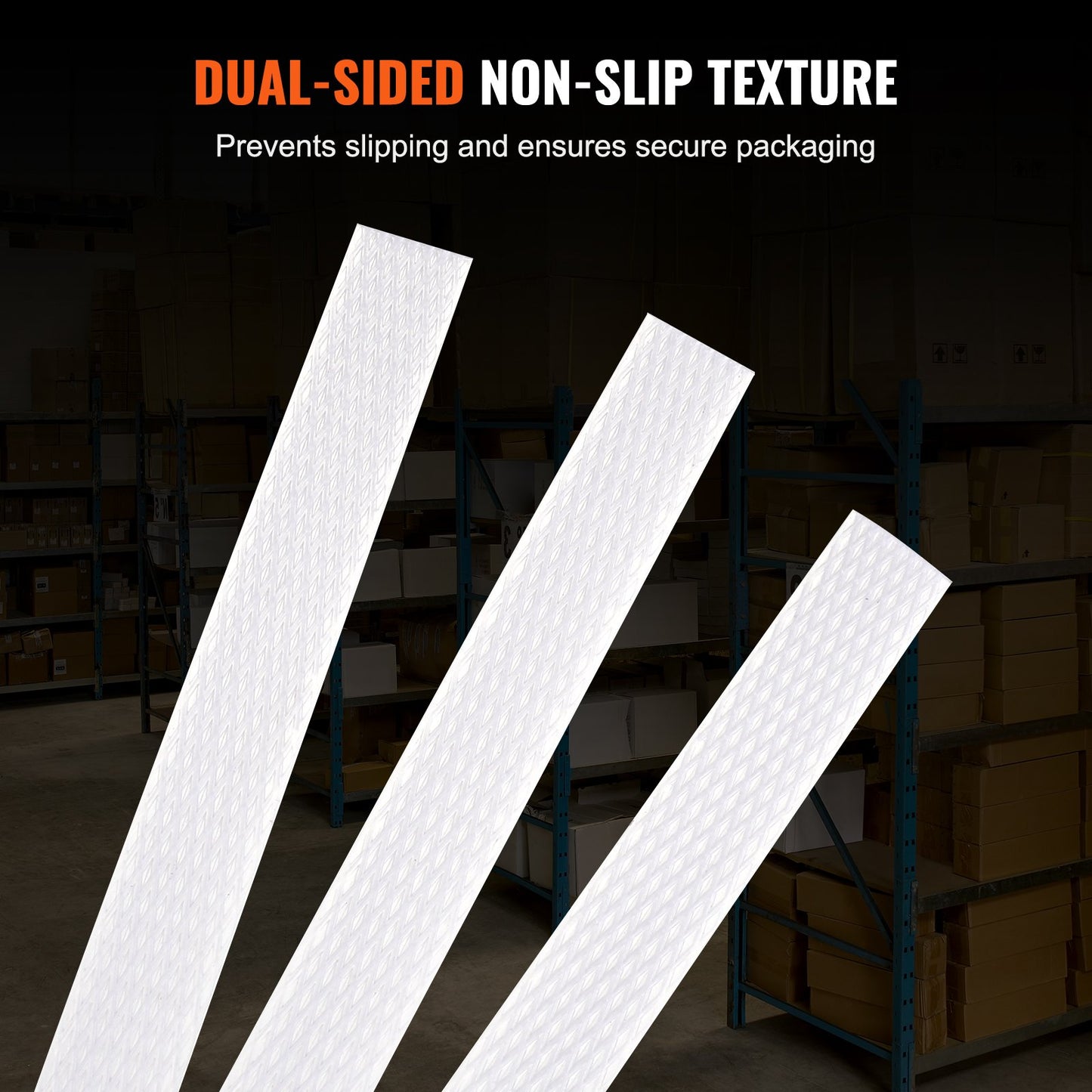 VEVOR Packaging Polypropylene (PP) Strapping Roll, 9900' Length x 1/2" Width x 0.03" Thickness,-$70