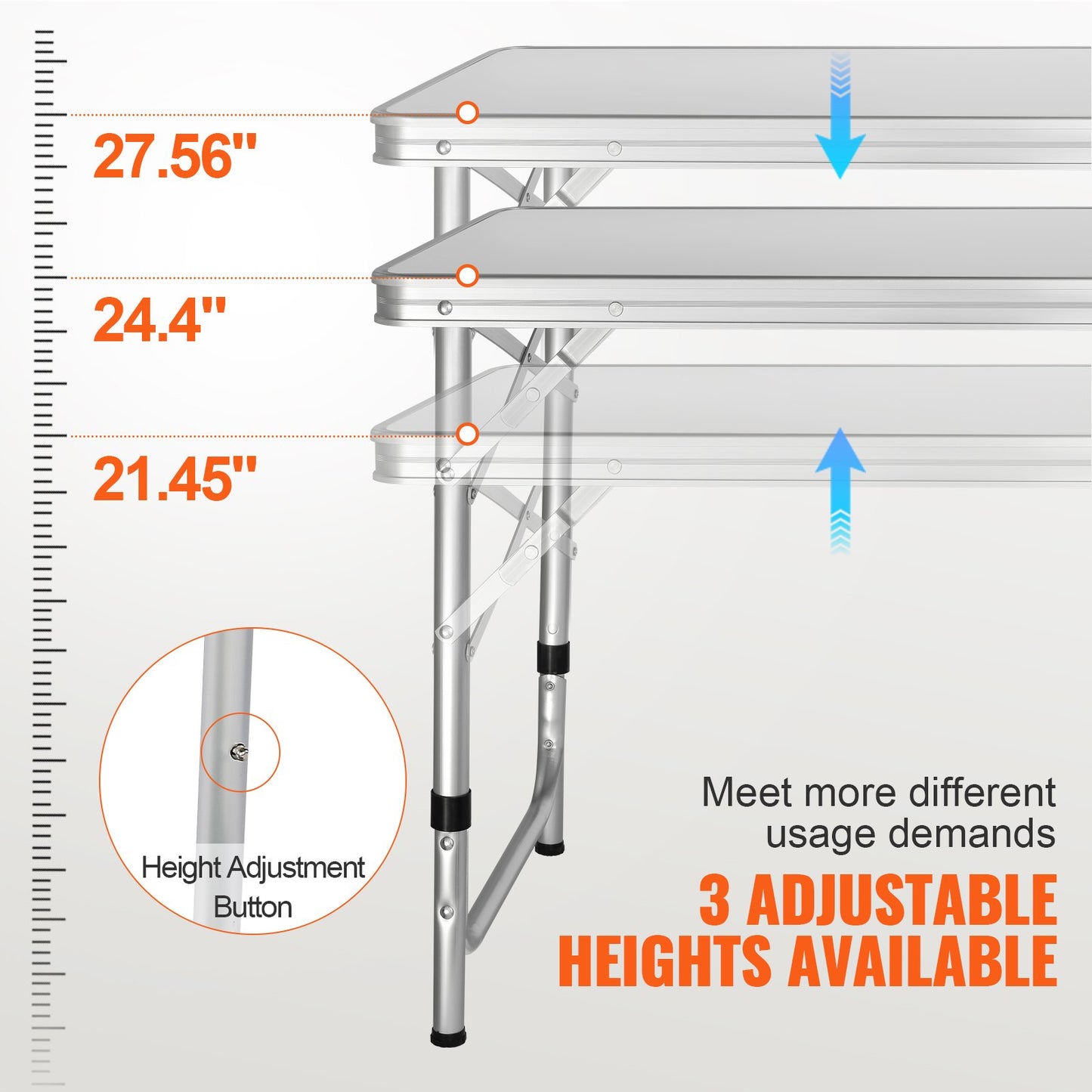 VEVOR Camping Kitchen Table, Quick set-up Folding Camping Table with A Carrying Bag, -$45