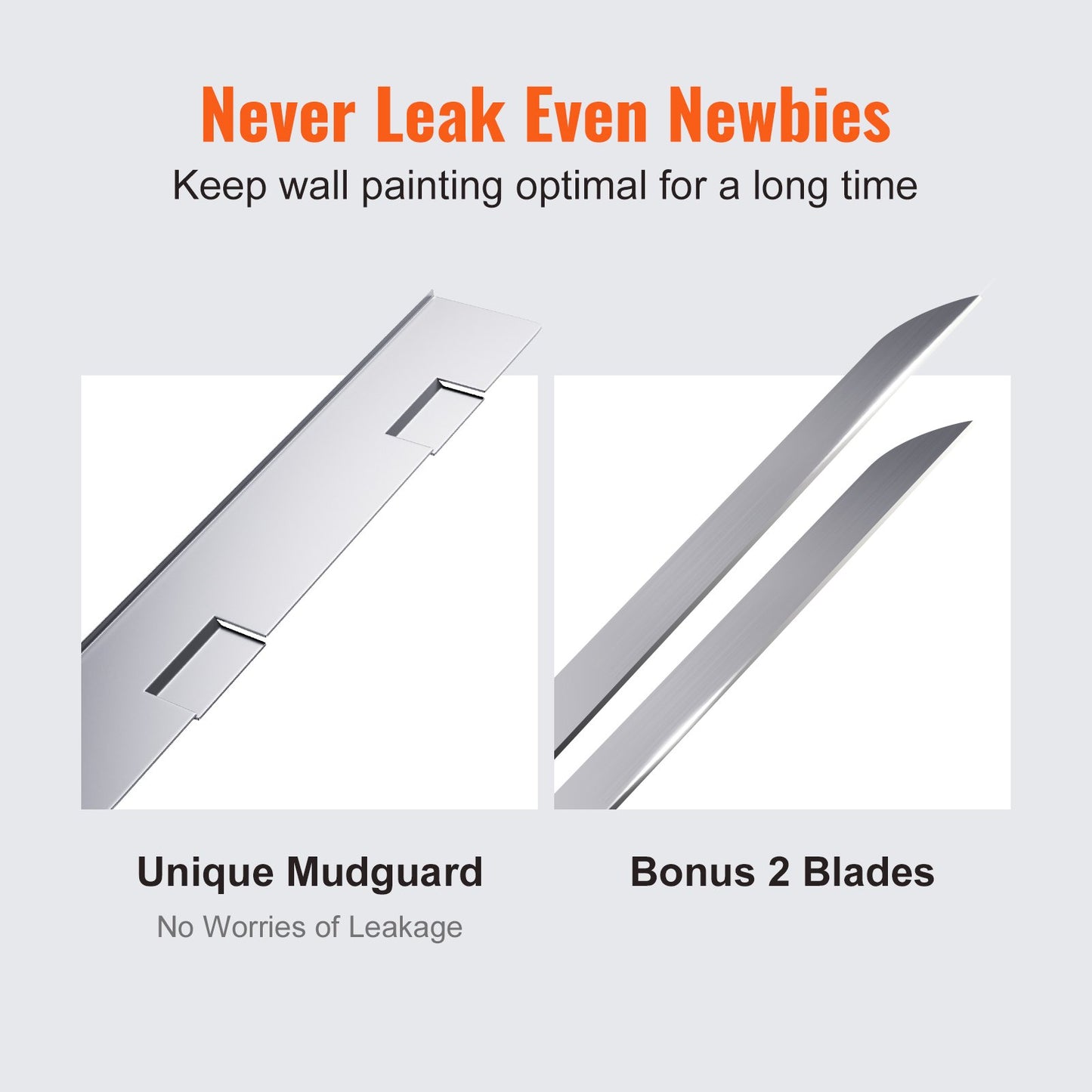 VEVOR Drywall Flat Box, 10-Inch Wide Quick Clean, Aluminum Finishing Mud Box for Plasterboard,-$60