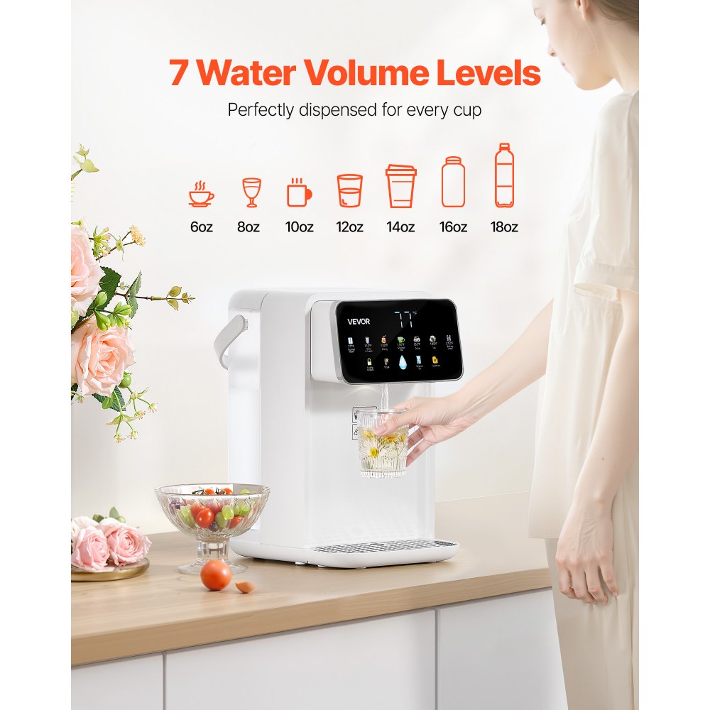 VEVOR Instant Hot Water Dispenser, Countertop Boiling Water Dispenser with Adjustable 7 Temperatures,-$55