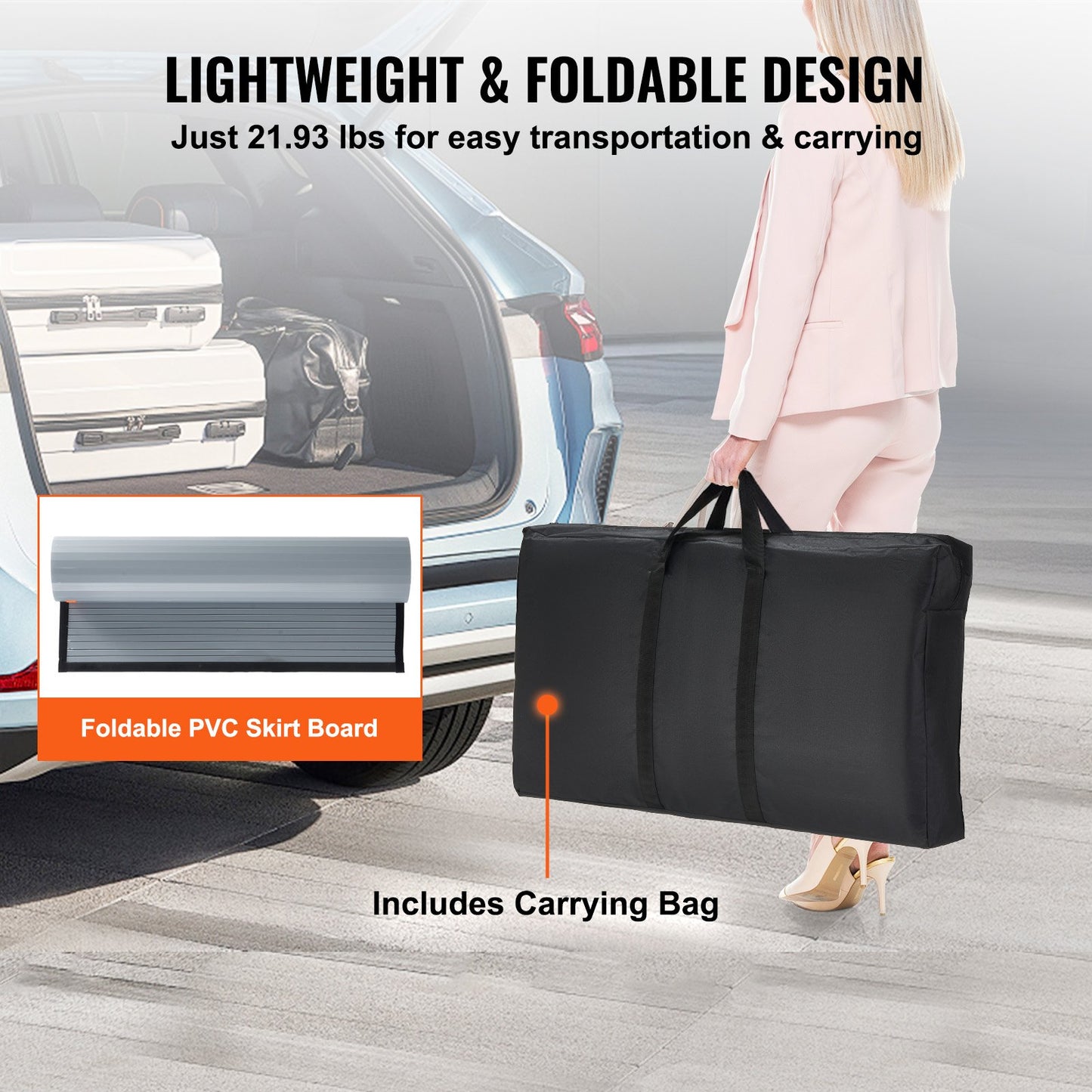 VEVOR Portable Tradeshow Podium Table, 35.43" x 19.29" x 37.01", Display Exhibition Counter Stand,-$80