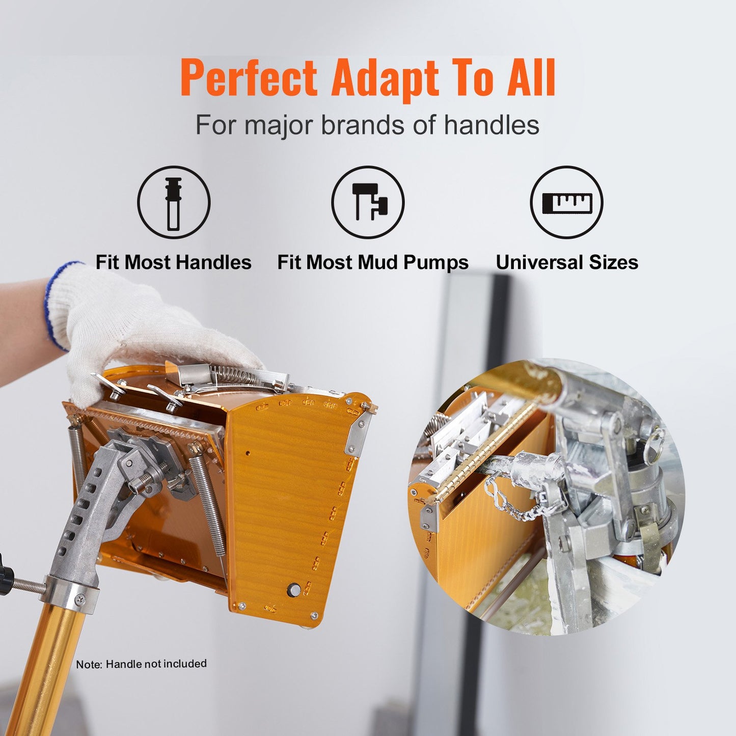 VEVOR Drywall Flat Box, 10-Inch Wide Quick Clean, Aluminum Finishing Mud Box for Plasterboard,-$60