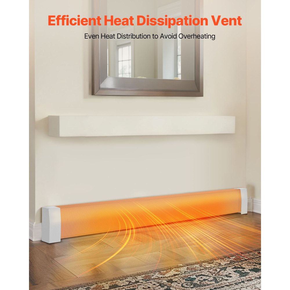 VEVOR Baseboard Heater Covers, Premium Series 6 ft Standard Electric Heating Unit Front Cover,-$65