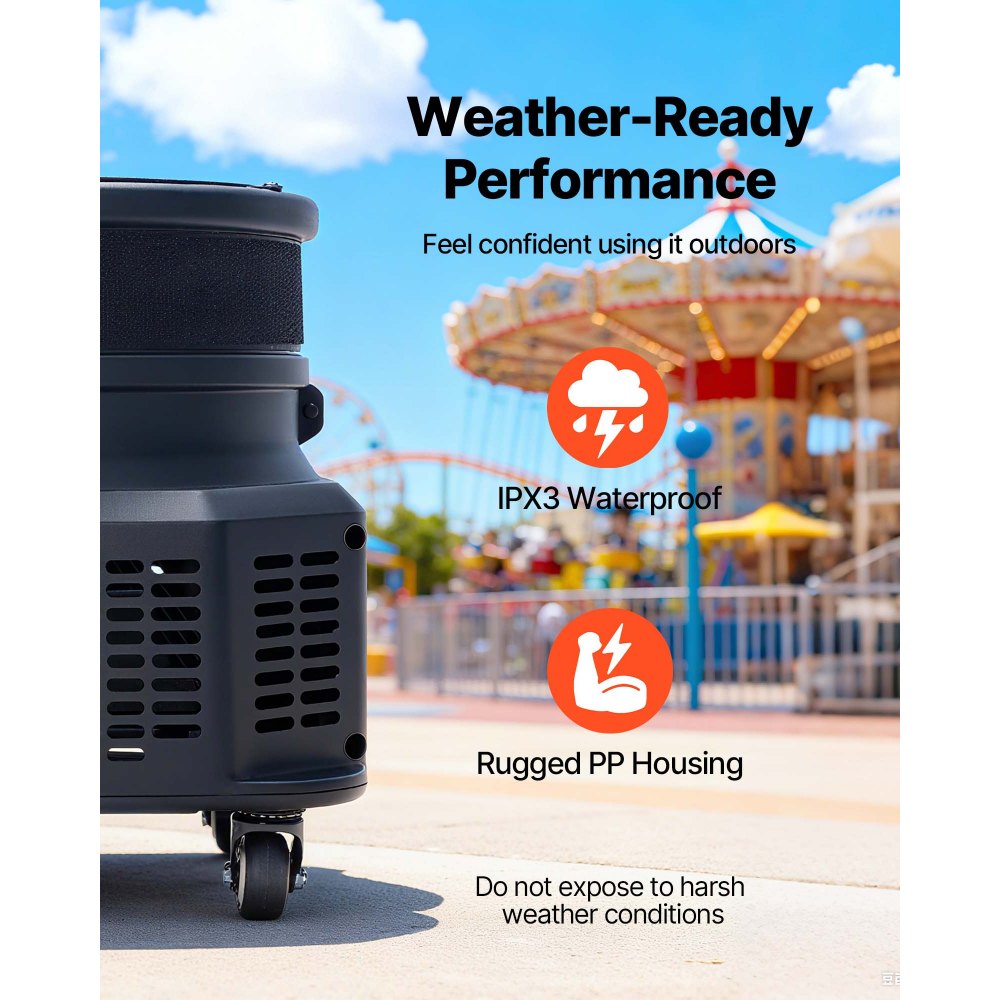 VEVOR Inflatable Tube Man Blower, 1/2 HP 370W, PP Blower Fan for Wacky Waving Tube Guy, IPX3 Waterproof,-$85