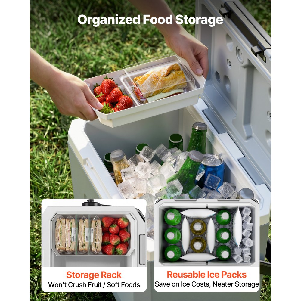 VEVOR Hard Cooler, 17QT Portable Cooler, Leak-Resistant Coolbox Keeps Contents Cool for 48 Hours,-$35