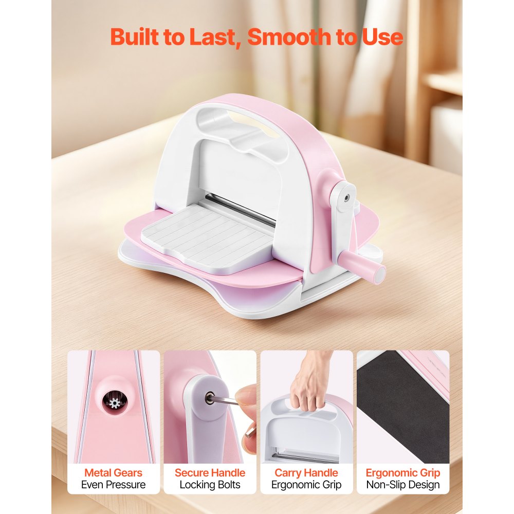 VEVOR Manual Die Cutting and Embossing Machine, 3" Opening, Portable Die Cut Machine Set,-$30