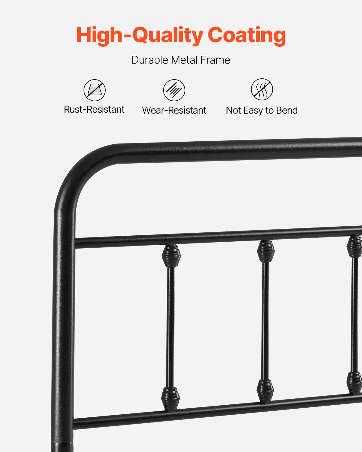 VEVOR Metal Headboard, Queen Size Headboard with Adjustable Height, Metal Headboard for Queen Size Bed,-$70
