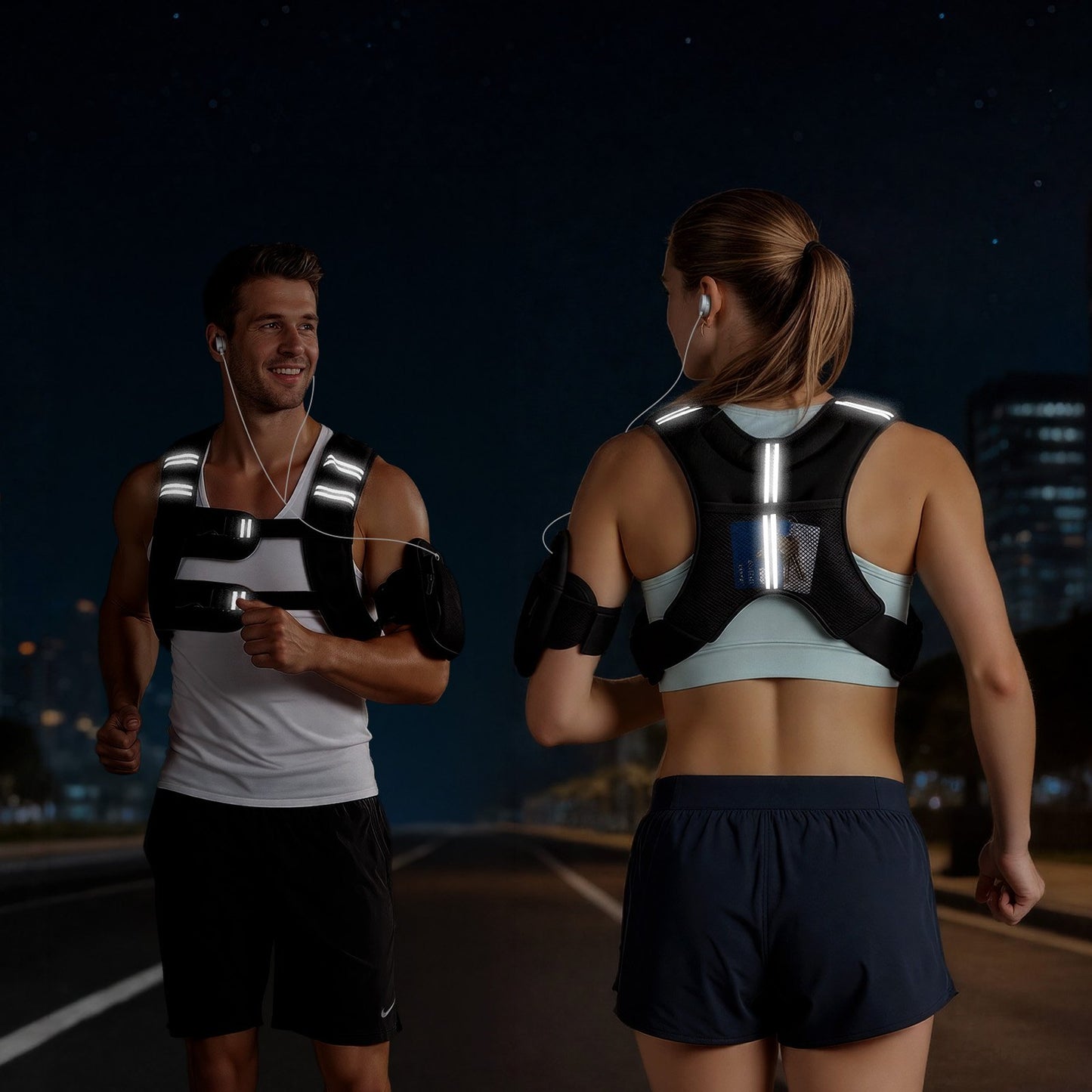 VEVOR Weighted Vest, 20 lbs Weight Vest with Reflective Stripe, Adjustable Buckle Body,-$35