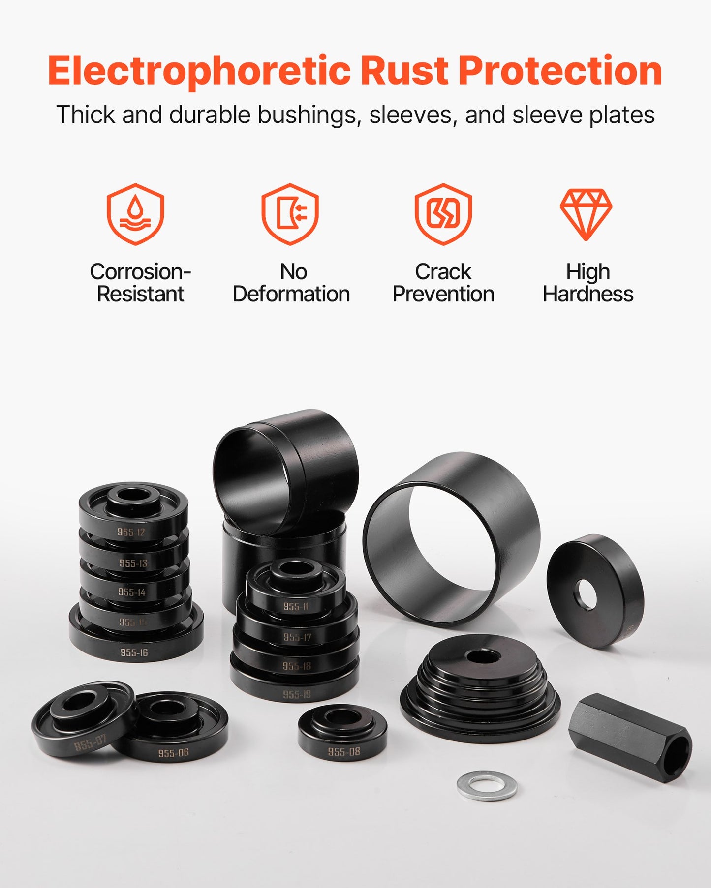 VEVOR Wheel Bearing Press Kit, 23 PCS FWD Bearing Puller Tools, for Front Wheel Drive Bearing,-$50