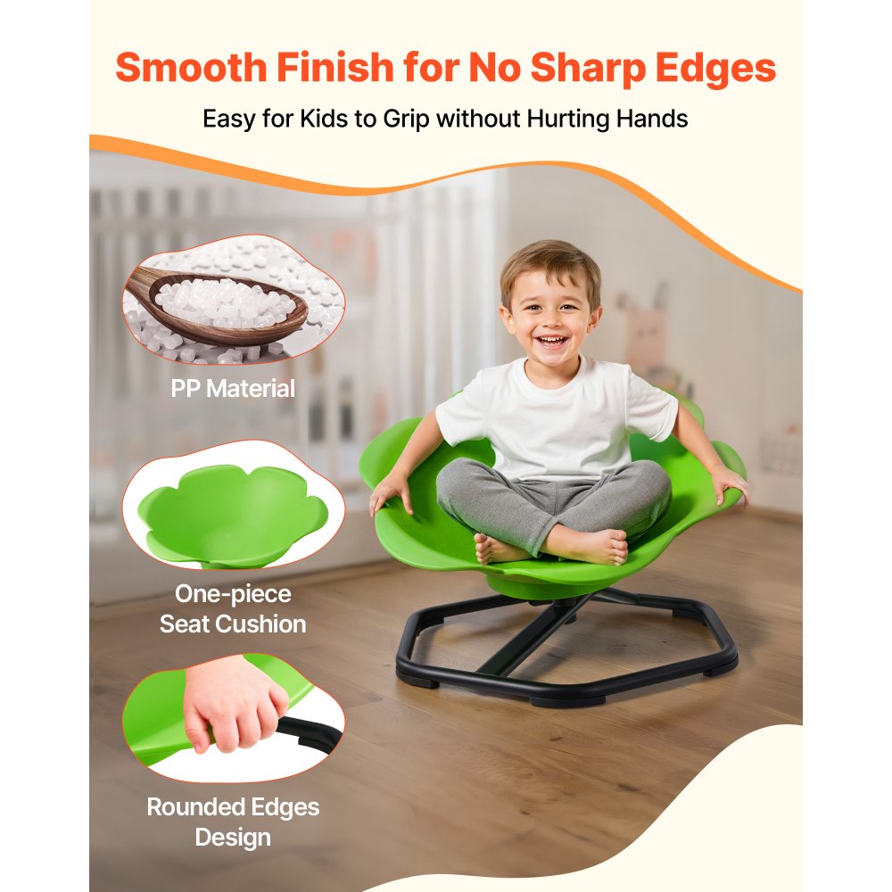 VEVOR Kids Swivel Chair, 220 lbs Capacity, Cylinder Shape Spinning Chair, Sensory Toy Seat,-$80