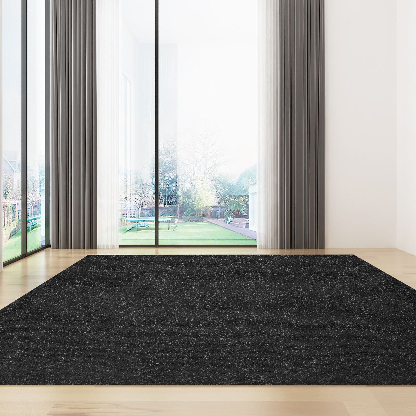 VEVOR Boat Carpet, 6 ft x 13.1 ft Marine Carpet for Boats, Waterproof Black Indoor Outdoor Carpet,-$50