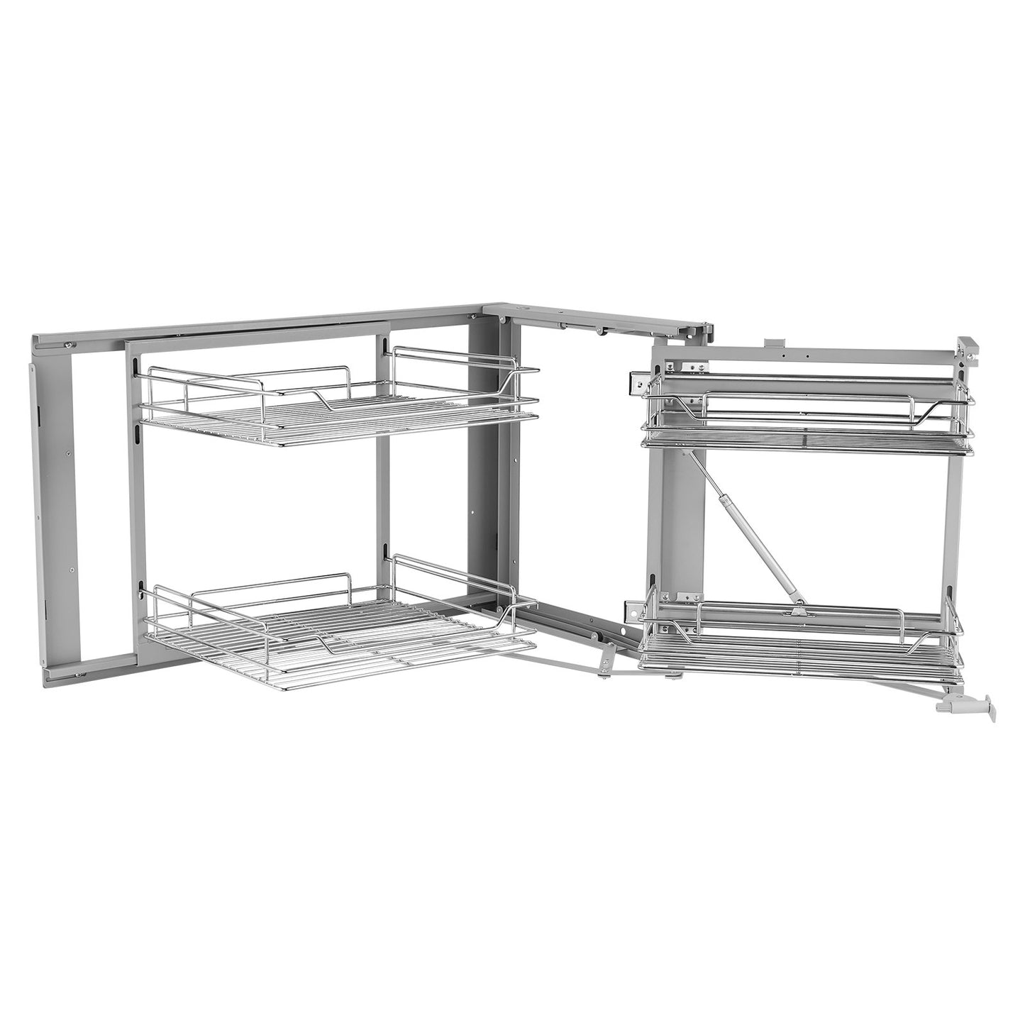 VEVOR 18"W Opening Blind Corner Pull Out Organizer, 2 Tier 4 Shelf Kitchen Cabinet Organizer,-$180
