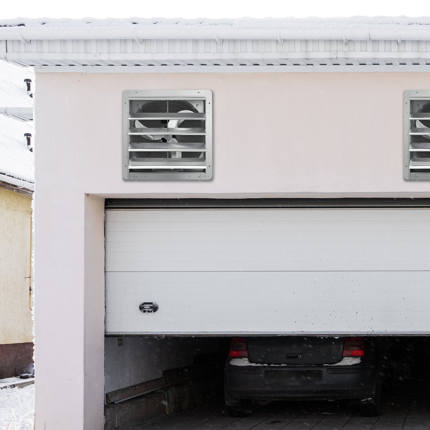 VEVOR 12'' Shutter Exhaust Fan, High-speed 1000 CFM, Aluminum Wall Mount Attic Fan,-$45