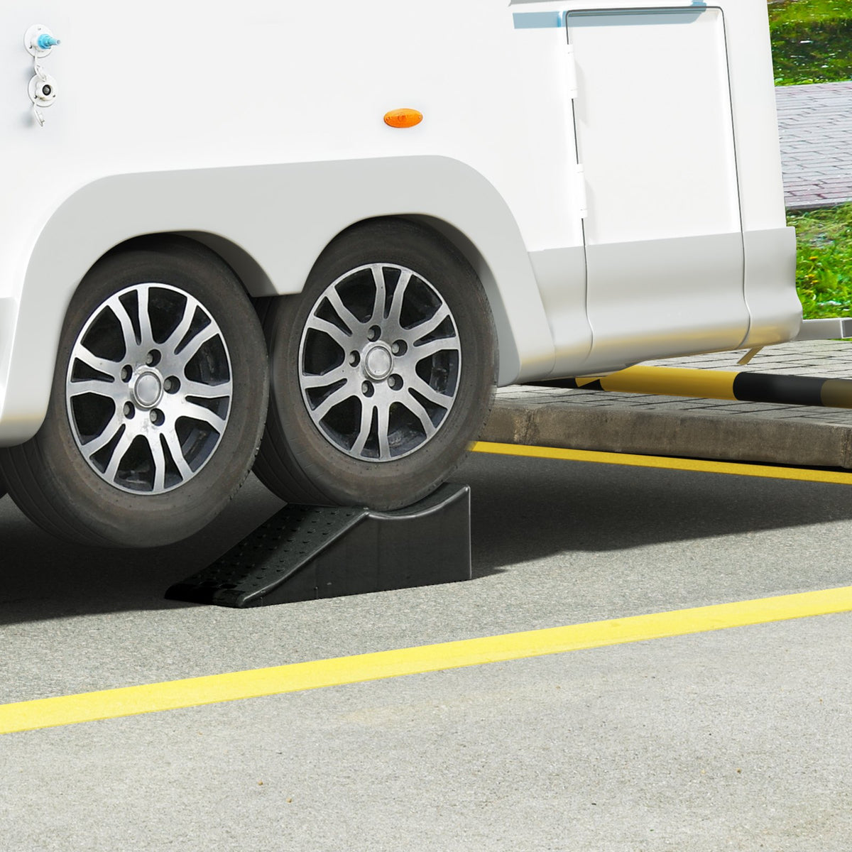 VEVOR Car Ramp,1pcs,20000lbs/9ton Loading Capacity 5.5" Lift Height,Heavy Duty Tire Ramp for Car Lift and Vehicle Maintenance,Work W/Tandem Wheel Vehicles