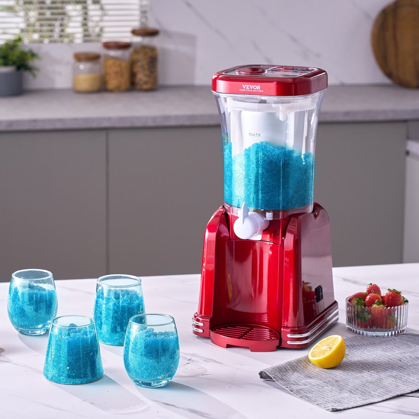 VEVOR Slushy Machine for Home, 32oz Tank Home-use Margarita Machine, Smoothie Frozen Drink Maker,-$55