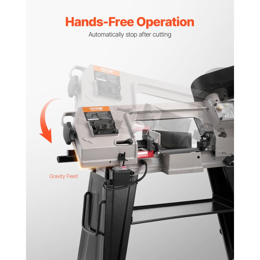 VEVOR Metal Horizontal Band Saw, 4 in x 6 in Rectangular Cutting Capacity, 110V Metal Vertical,-$490