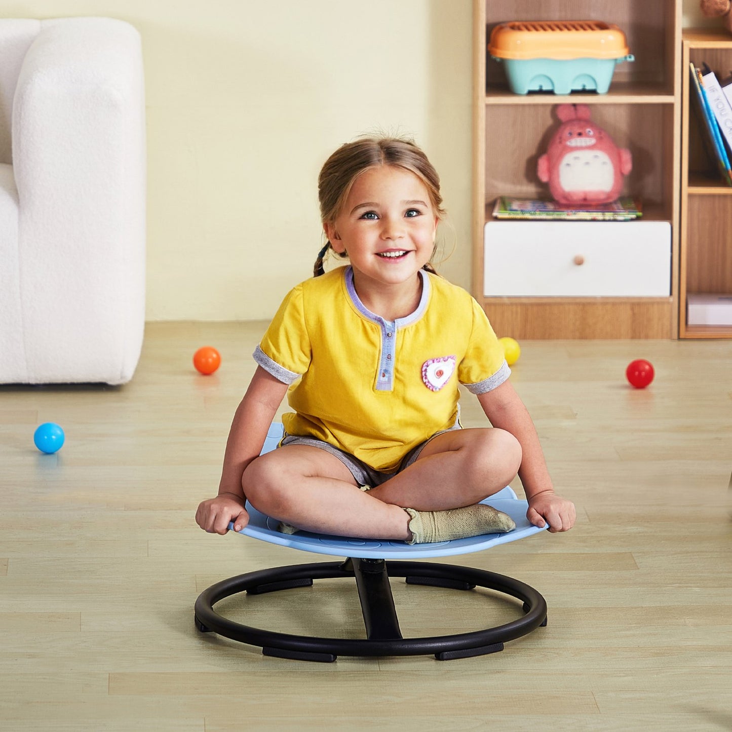 VEVOR Elephant Kids Swivel Chair, 220 LBS Capacity, 360° Spinning Chair, Kids Sensory Activity Toy Chair,-$40
