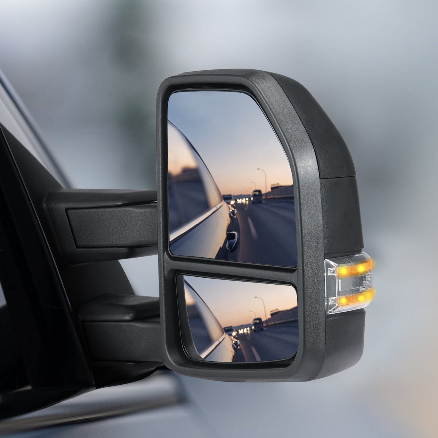 VEVOR Towing Mirrors, Left & Right Pair Set for 2015-2018 Ford F150, Power Heated with Signal Light,-$250