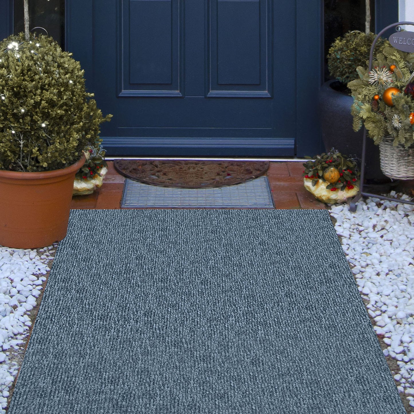 VEVOR Gray Marine Carpet 6 ft x 18 ft Boat Carpet Rugs Indoor Outdoor Rugs for Patio Deck,-$70