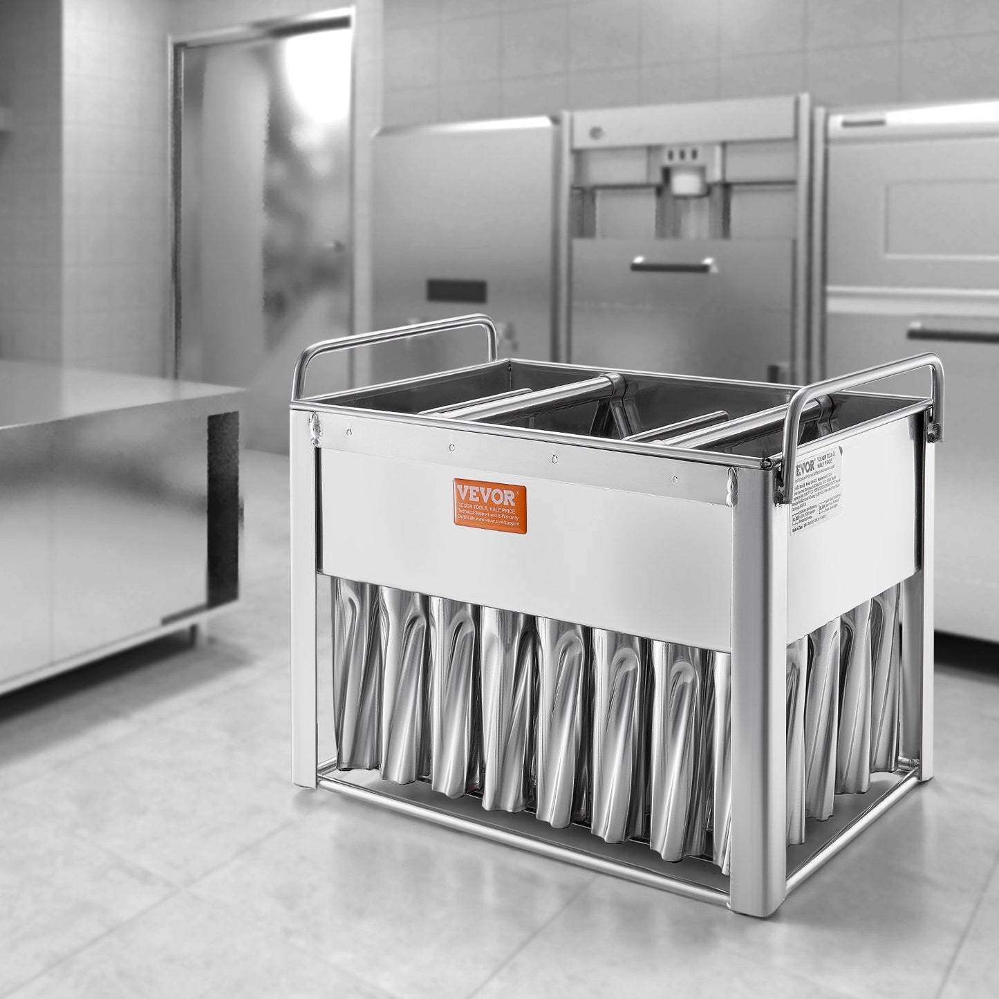 VEVOR Commercial Popsicle Moulds, 40PCS Cylindrical Stainless Steel Ice Lolly Popsicle Moulds,-$100