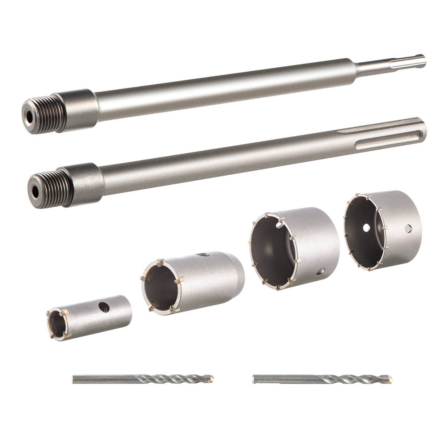 VEVOR Concrete Hole Saw Kit, 30/40/65/80/100mm Drill Bit Set SDS Plus or SDS Max Shank Wall Hole,-$50