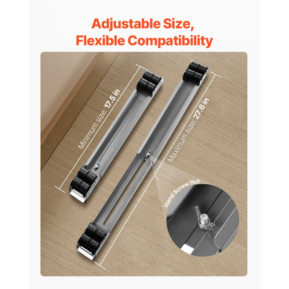 VEVOR Heavy Duty Appliance Rollers, 330 lbs Load Capacity, Furniture Dolly Mobile Roller W/Adj Base,-$20