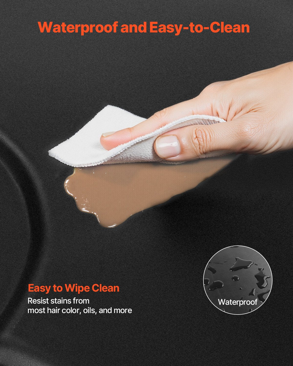 VEVOR Salon Mat for Hair Stylist, 4 x 5 FT Hexagon Salon Chair Mat Anti Fatigue, 1-inch Thickened,-$85