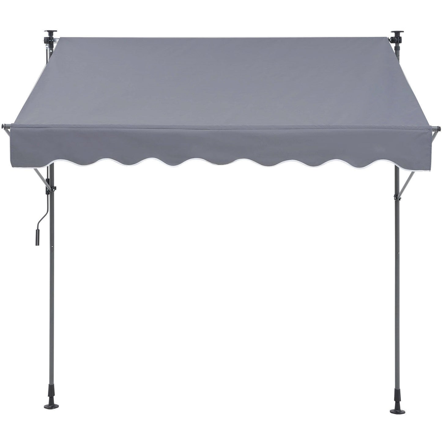 VEVOR Manual Retractable Awning, 78" Outdoor Retractable Patio Awning Sunshade Shelter, Adjustable Door,-$65