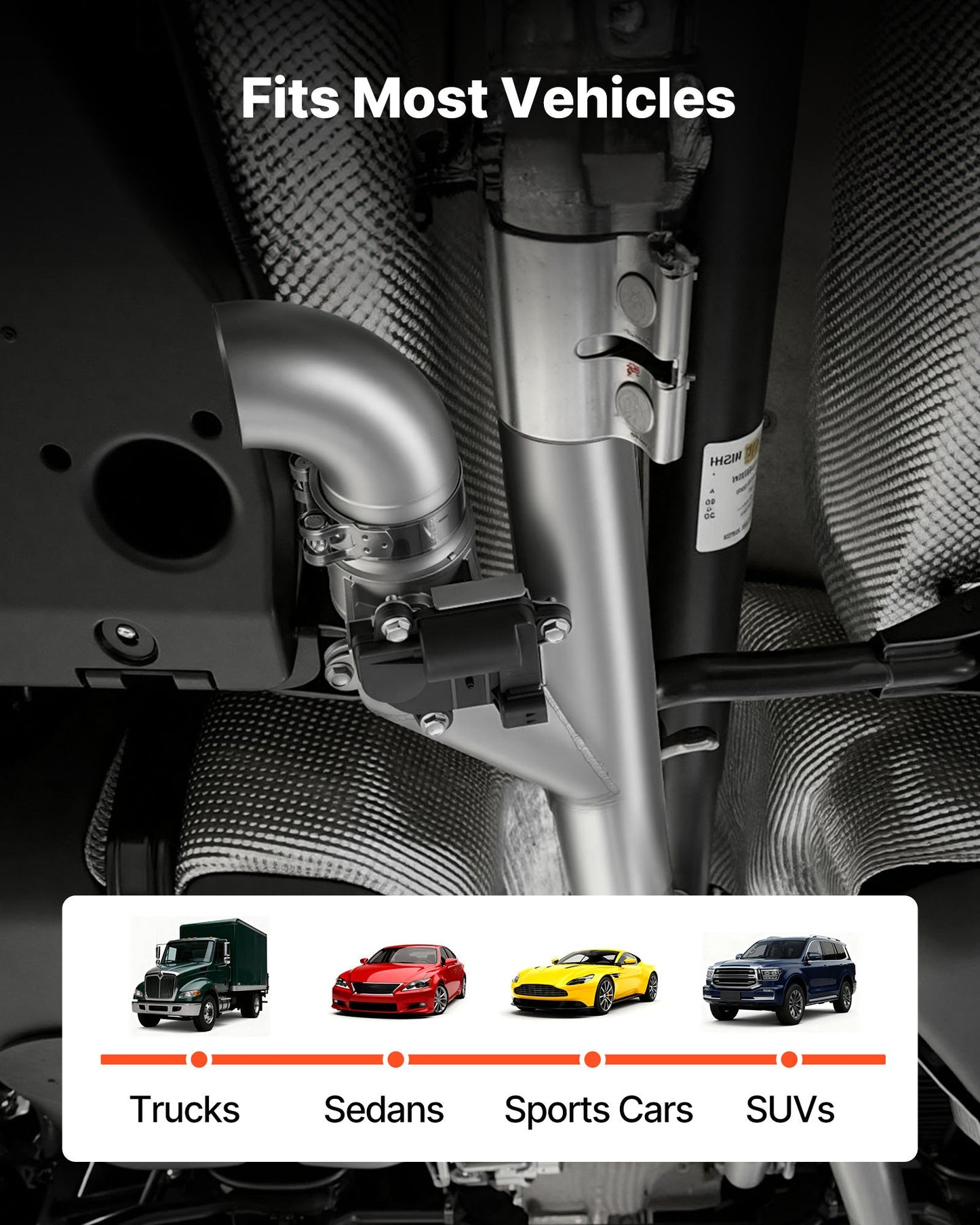 VEVOR Electric Exhaust Cutout, 2.5 Inch Universal Stainless Steel Exhaust Valve Kit W/ One Controller Kit, -$80
