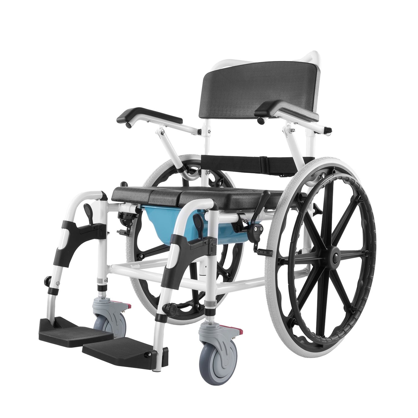 VEVOR Shower Wheelchair, 17.5in Width Aluminum Alloy Bathroom Wheelchair for Inside Shower,-$290