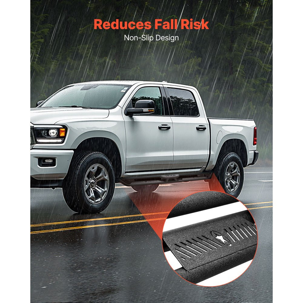 VEVOR Running Boards, 6 Inches Side Steps Compatible with 2019-2025 Dodge Ram 1500 Crew Cab,-$200