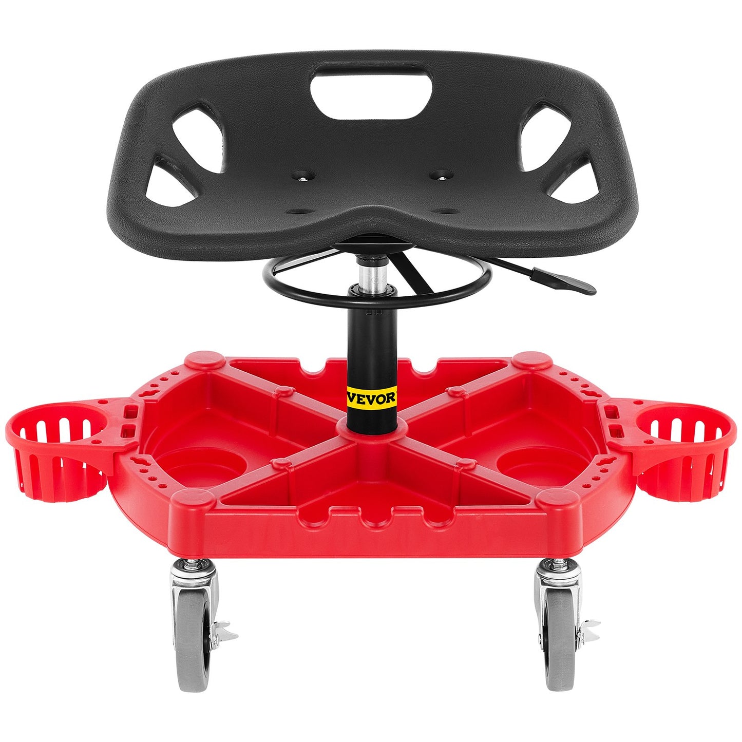 VEVOR Rolling Garage Stool, 300LBS Capacity, Adjustable Height from 18 in to 23 in, 360-degree Wheels,-$65