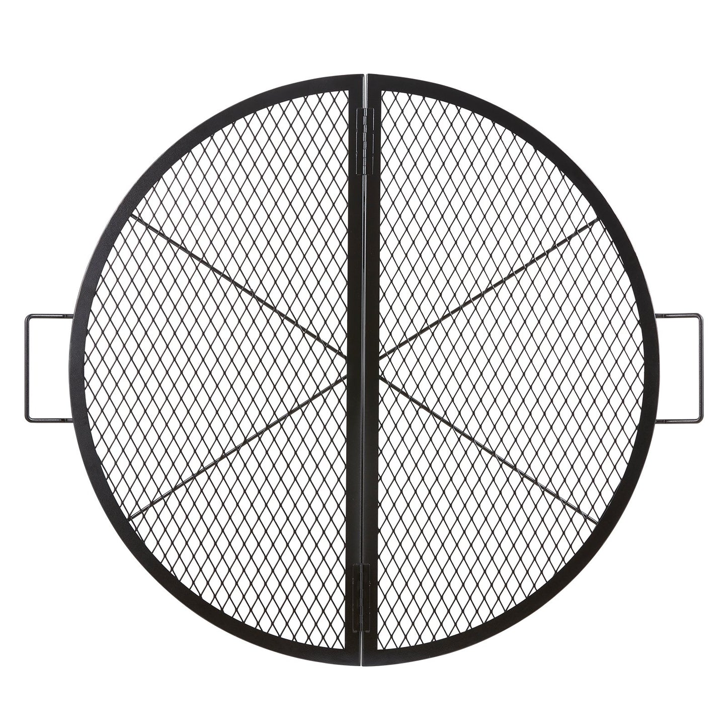 VEVOR X-Marks Fire Pit Grill Grate, Foldable Round Cooking Grate,Campfire BBQ Grill Grid,-$40