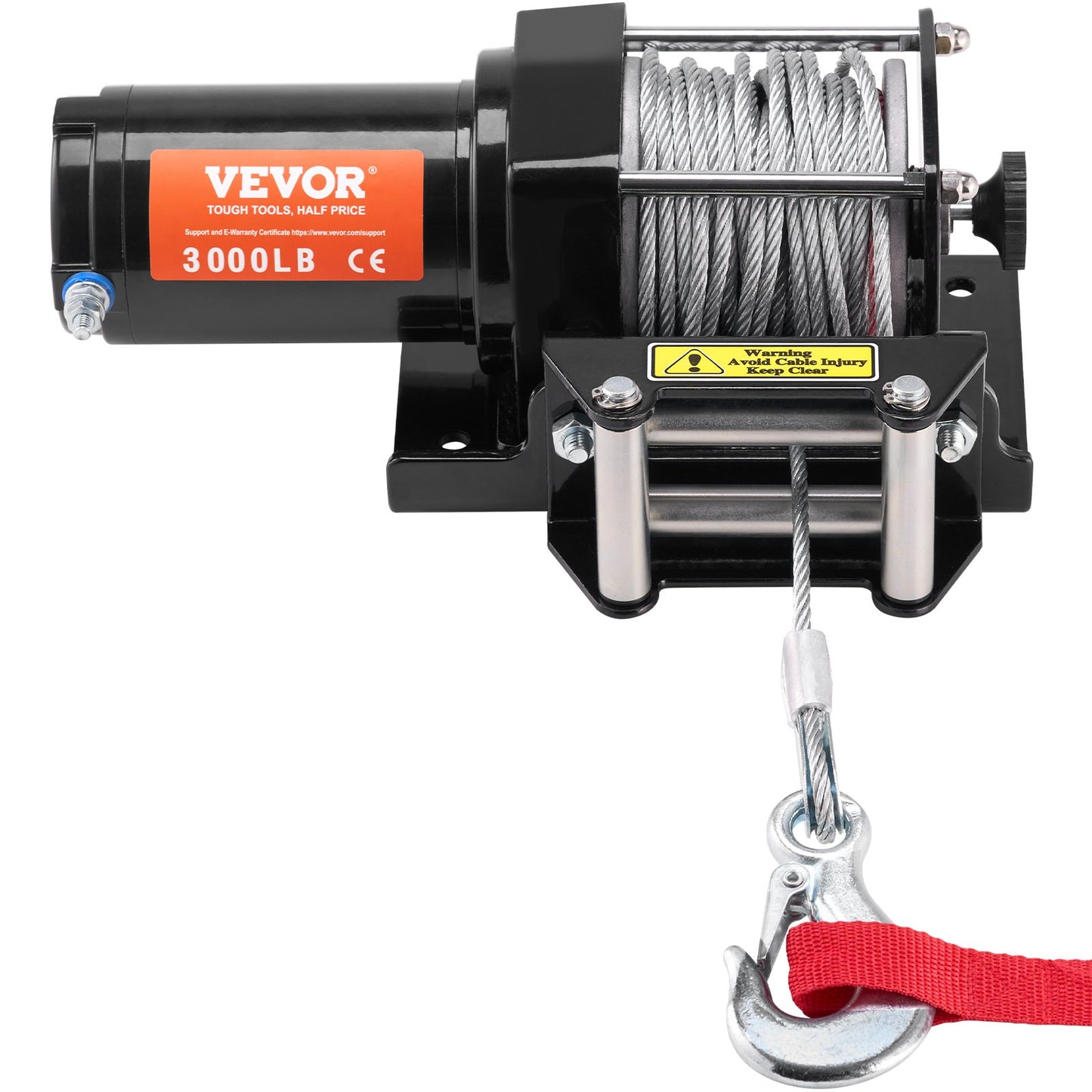 VEVOR Electric Winch, 3000 lb Line Pull Capacity, 12V DC ATV/UTV Winch with Φ3/16 in x 39 ft,-$75
