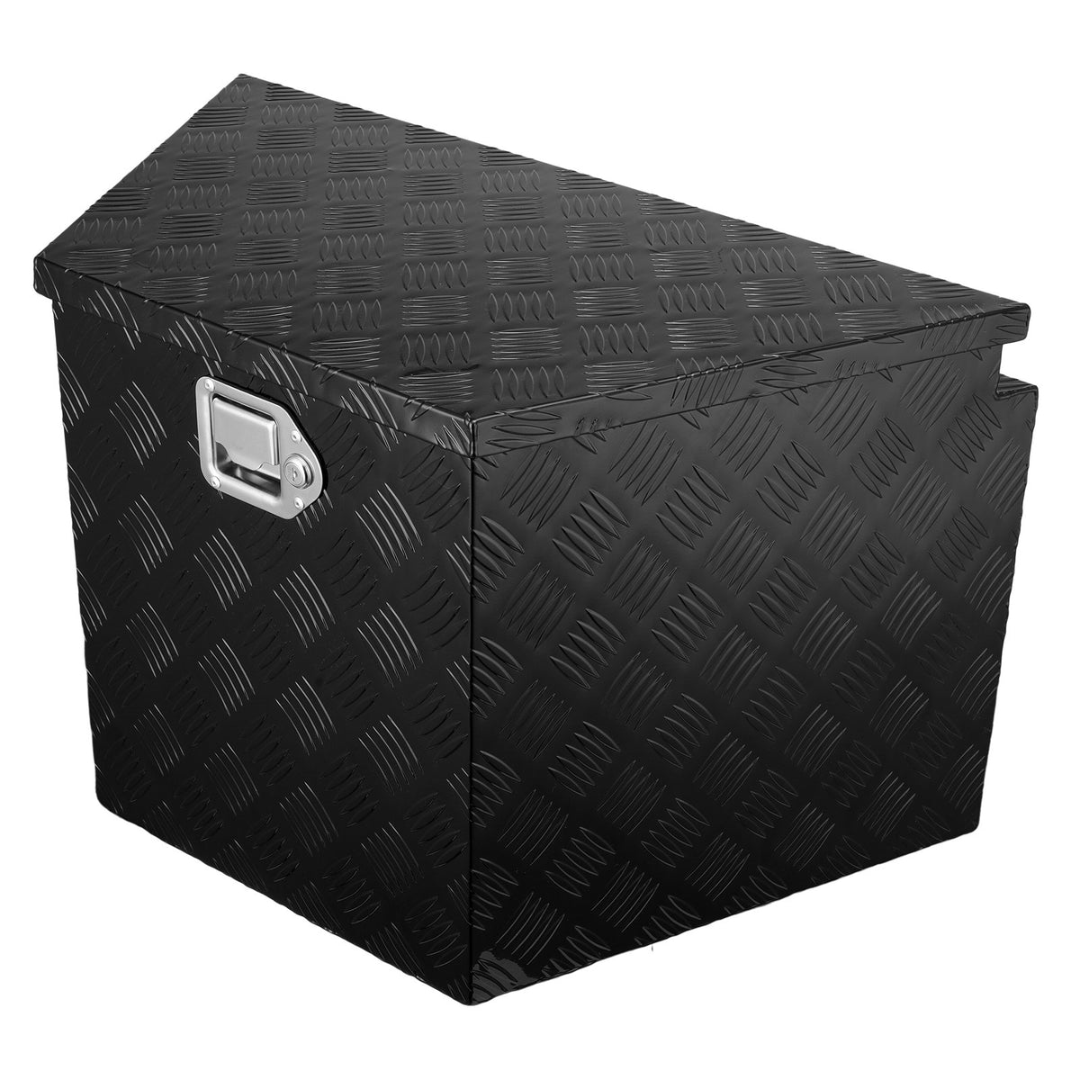 VEVOR Trailer Tongue Box,Aluminum Alloy Diamond Plate Tongue Box Tool Chest,Heavy Duty with Lock & Keys,Utility Trailer Tongue Box for Pickup Truck,RV,Trailer