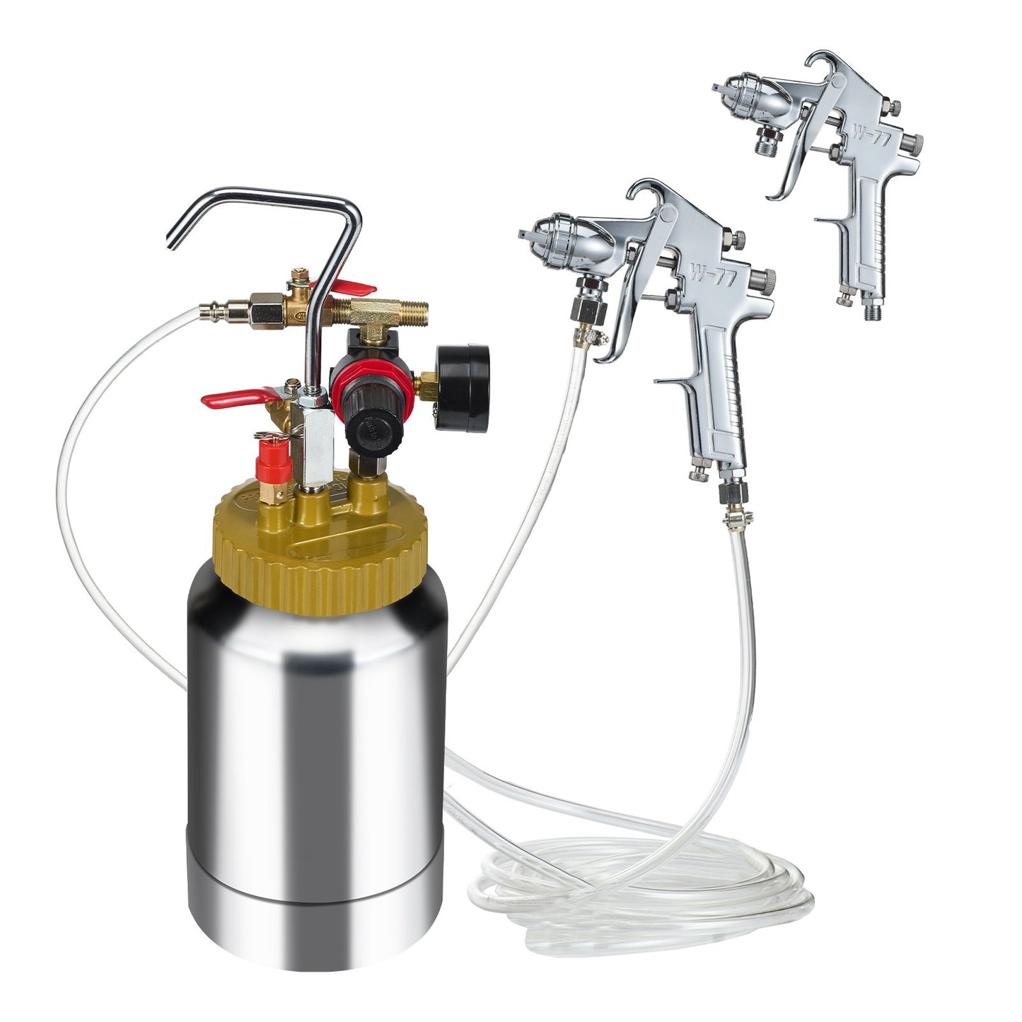 VEVOR 2L/0.5gal Spray Paint Pressure Pot Tank, Lightweight Air Paint Pressure Pot, 1.8mm Nozzle,-$40