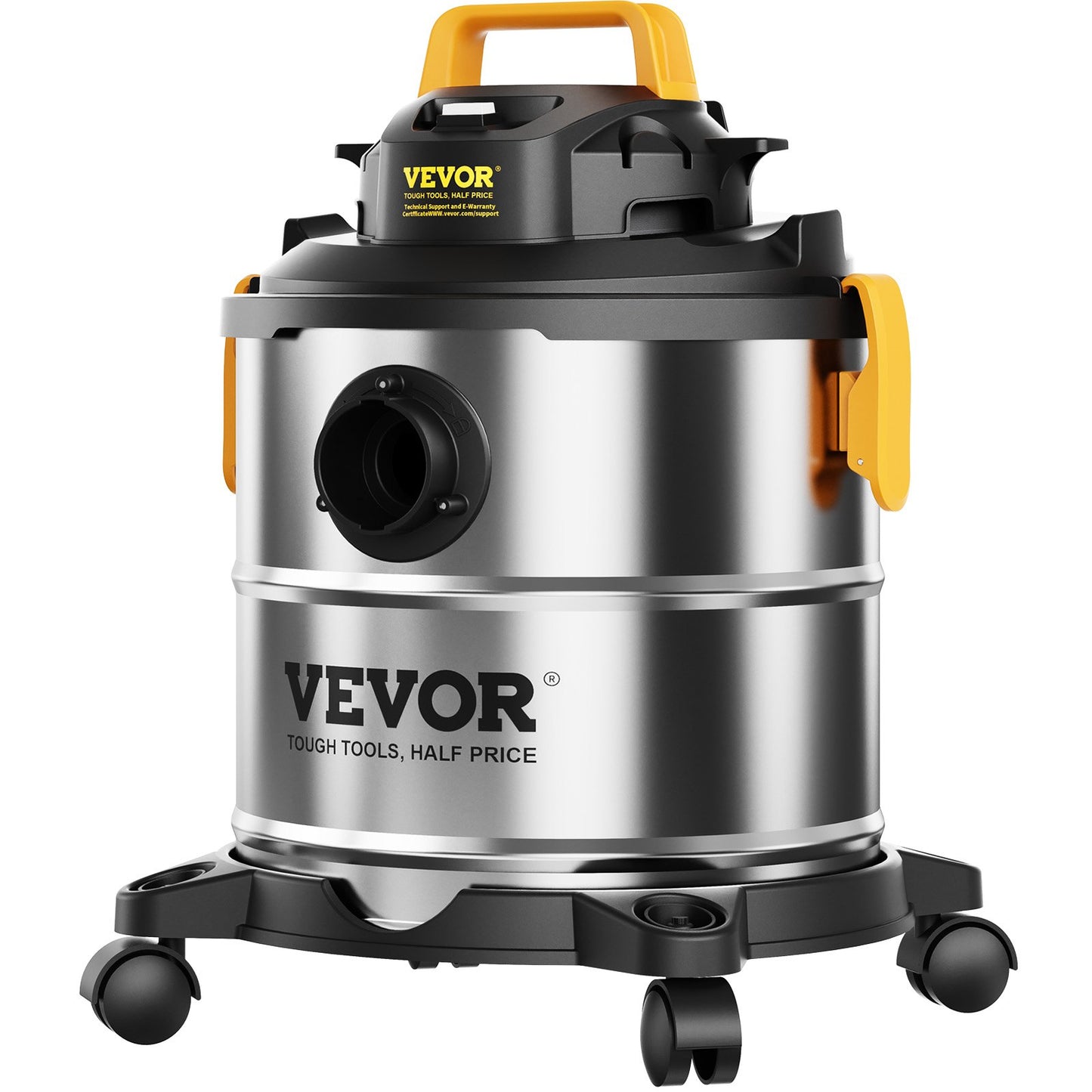 Open Box VEVOR Stainless Steel Wet Dry Shop Vacuum, 5.5 Gallon 6 Peak HP Wet/Dry Vac,-$55