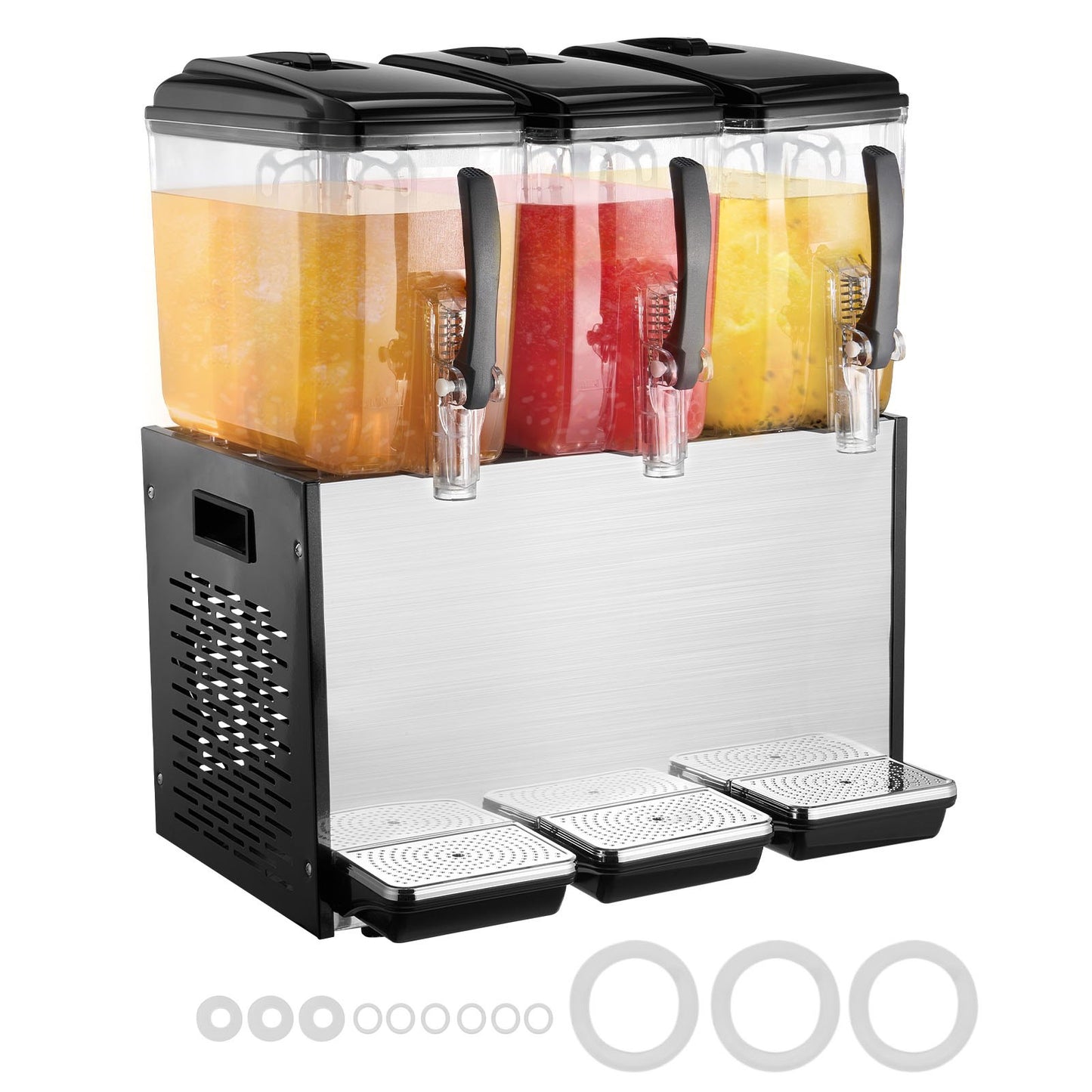 VEVOR Commercial Beverage Dispenser, 3 Tanks 12 L / 12.7 QT Per Tank Juice Dispenser,-$380