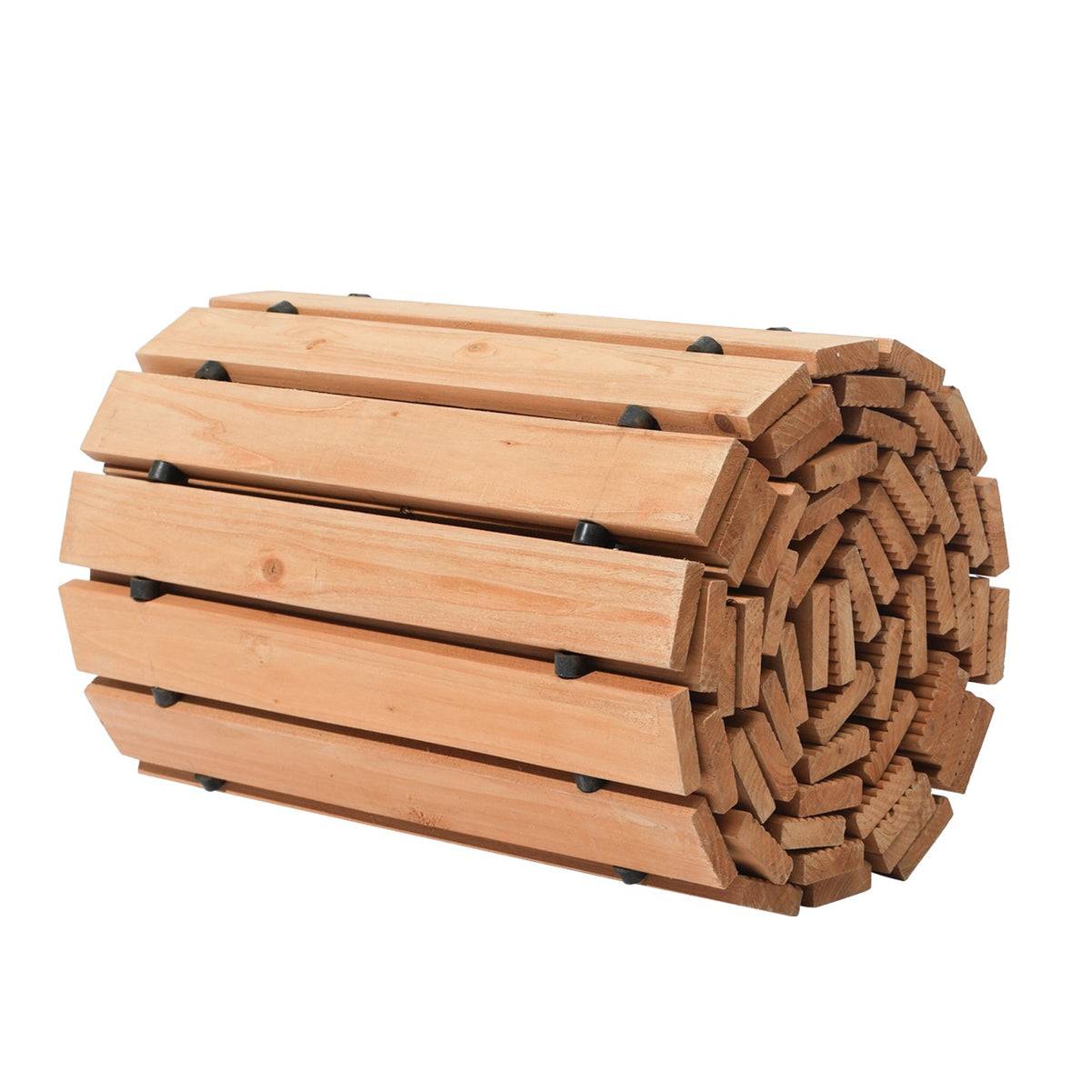 Open Box VEVOR Wooden Garden Pathway,Non-Slip Straight Garden Walkway