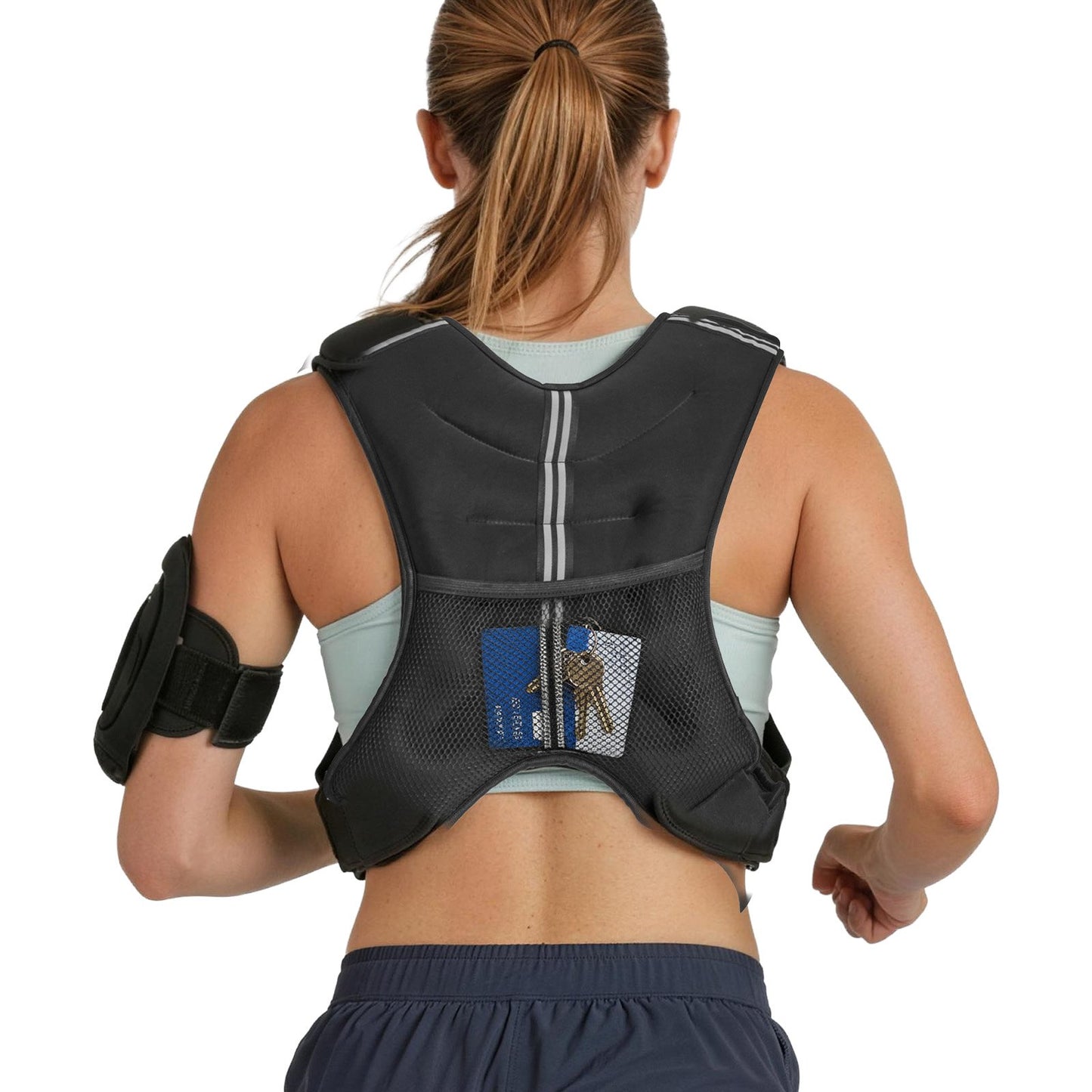 VEVOR Weighted Vest, 20 lbs Weight Vest with Reflective Stripe, Adjustable Buckle Body,-$35
