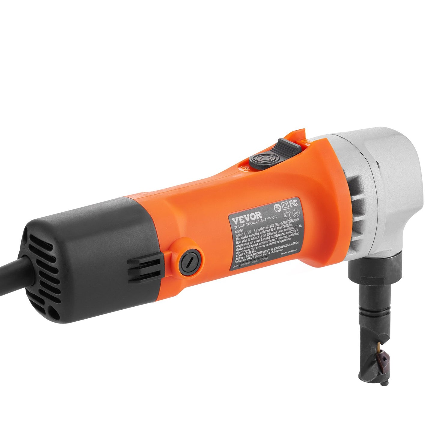 VEVOR Sheet Metal Nibbler, 550W Powerful 2200 RPM High Speed, 360 Degree Rotation Electric,-$95