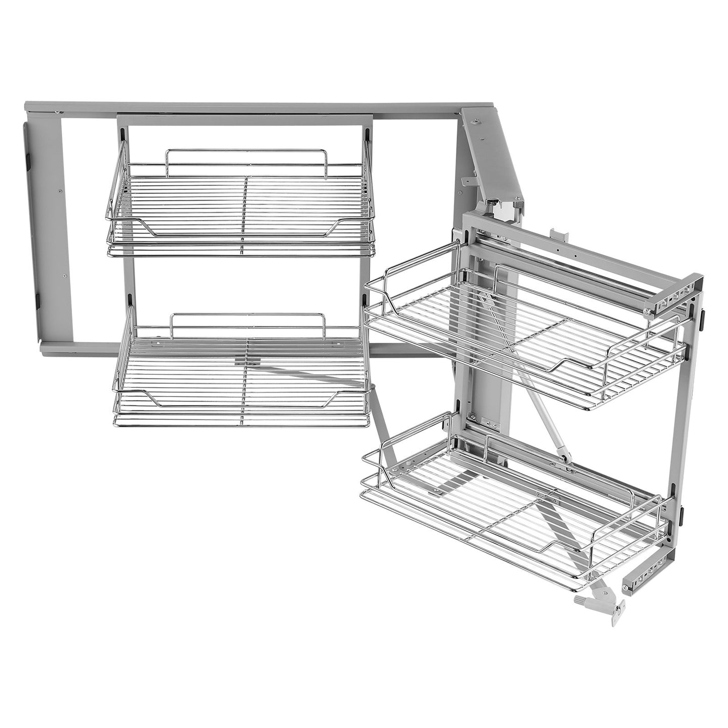 VEVOR 18"W Opening Blind Corner Pull Out Organizer, 2 Tier 4 Shelf Kitchen Cabinet Organizer,-$180