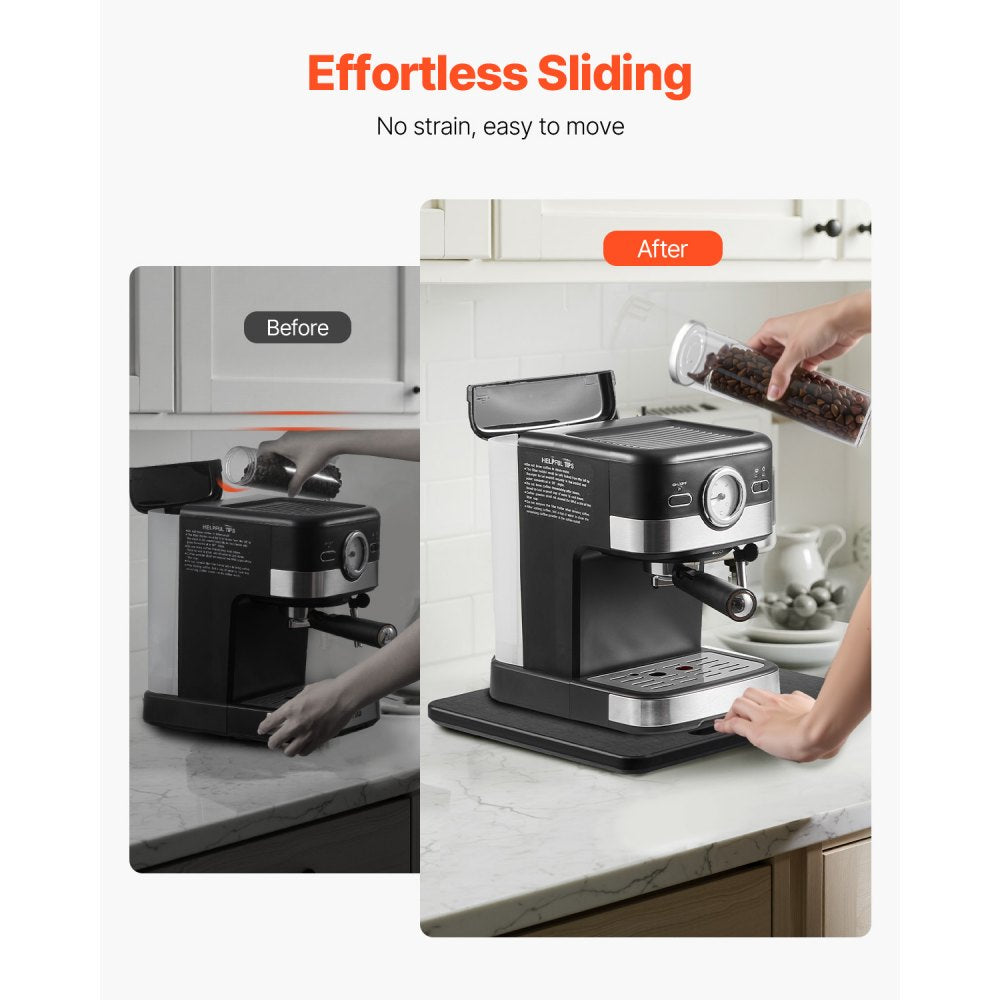 VEVOR Appliance Slider, Small 10.5 x 13-inch, Rolling Sliding Tray with Silent Rubber Wheels,-$20