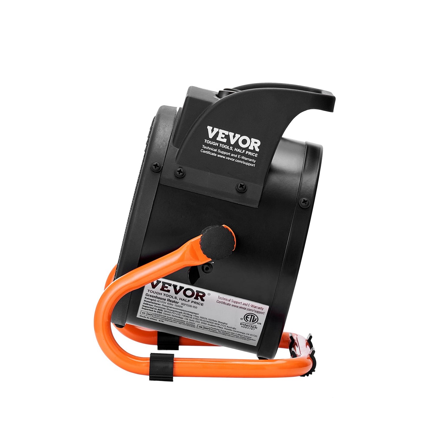 VEVOR Greenhouse Heater, 1500W PTC Fast Heating with Overheat Protection, 3-Speed Setting,-$30